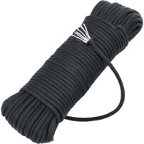 Paracord šnúra BSH Advenure, čierna 30m