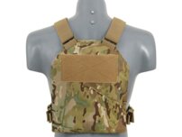 Taktická vesta SPC s imitáciou plátov, multicam