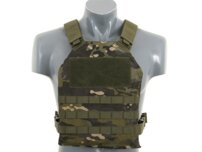 Taktická vesta SPC s imitáciou plátov, multicam tropic