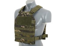 Taktická vesta SPC s imitáciou plátov, multicam tropic