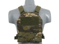 Taktická vesta SPC s imitáciou plátov, multicam tropic